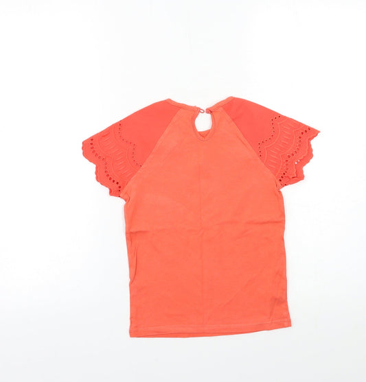 TU Girls Orange Basic T-Shirt Size 6 Years