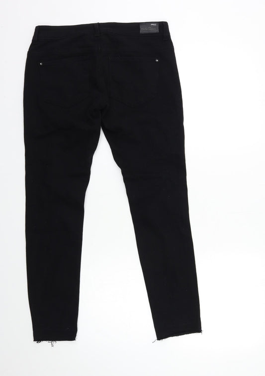 Only Womens Black Denim Skinny Jeans Size 8 L29 in