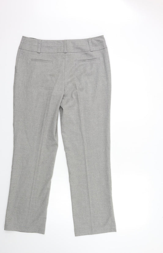 F&F Womens Grey Trousers Size 14 L30 in
