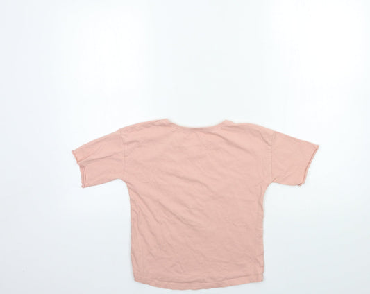 TU Girls Pink Basic T-Shirt Size 9 Years