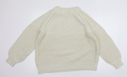 Womens UK Size L Dorothy Perkins Ivory Pullover Jumper
