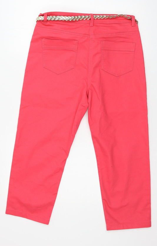 Soon Womens Pink Denim Skinny Jeans Size 12 L22 in