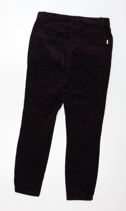 NEXT Womens Purple Corduroy Skinny Jeans Size 12 L26 in