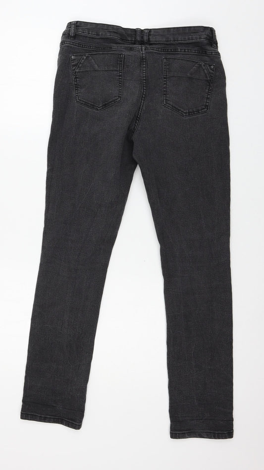 Denim & Co. Womens Blue Denim Skinny Jeans Size 12 L28 in