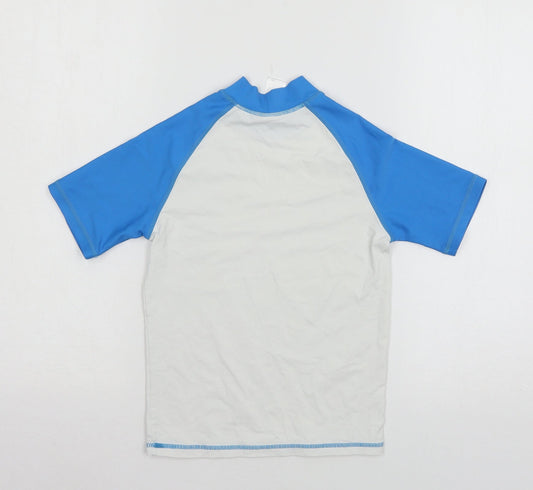 NEXT Boys White Jersey Basic T-Shirt Size 8 Years