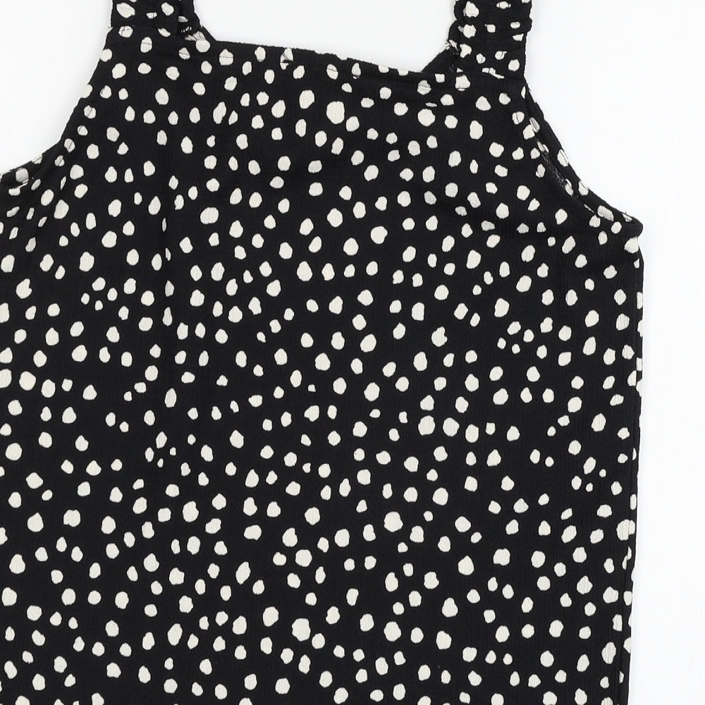 Papaya Womens Black Polka Dot Camisole Tank Size 8