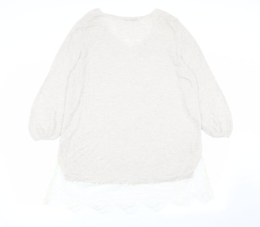 Asda George Womens Beige   Pullover Jumper Size 18