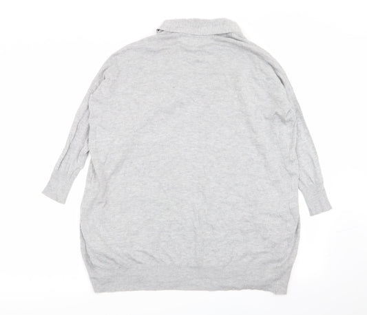 Primark Womens Grey Cardigan Jumper Size 6