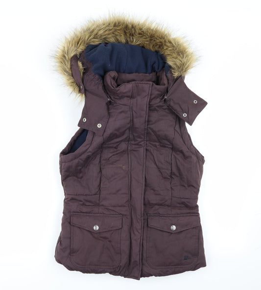 montaray Womens Purple Gilet Coat Size 10