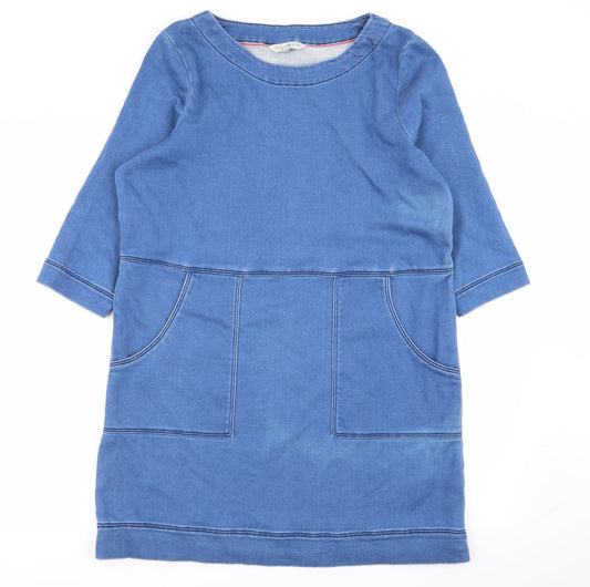 Nutmeg Womens Blue A-Line Size 12