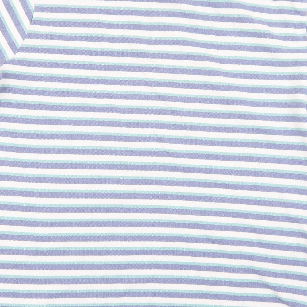 fabric 8 Mens Multicoloured Striped Polo Size M