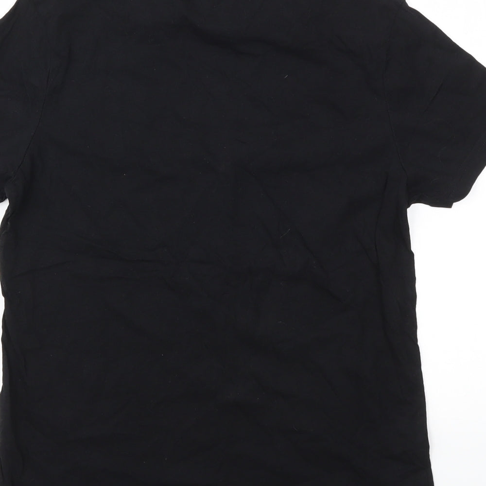 George Womens Black Basic T-Shirt Size 8