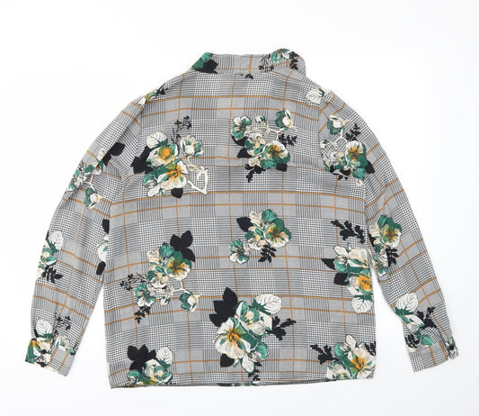 F&F Womens Multicoloured Geometric Basic Blouse Size 12