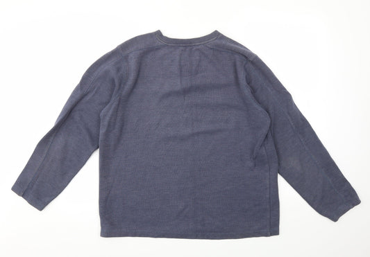 F&F Mens Blue Pullover Sweatshirt Size L