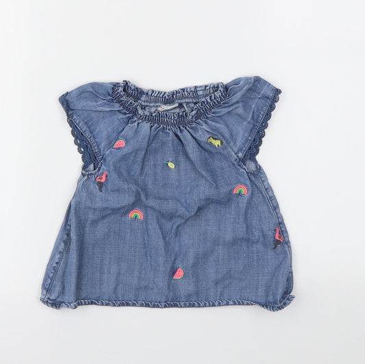 NEXT Girls Blue Fit & Flare Size 12-18 Months