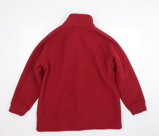 Mens UK Size M&S Red Full Zip Sweatshirt