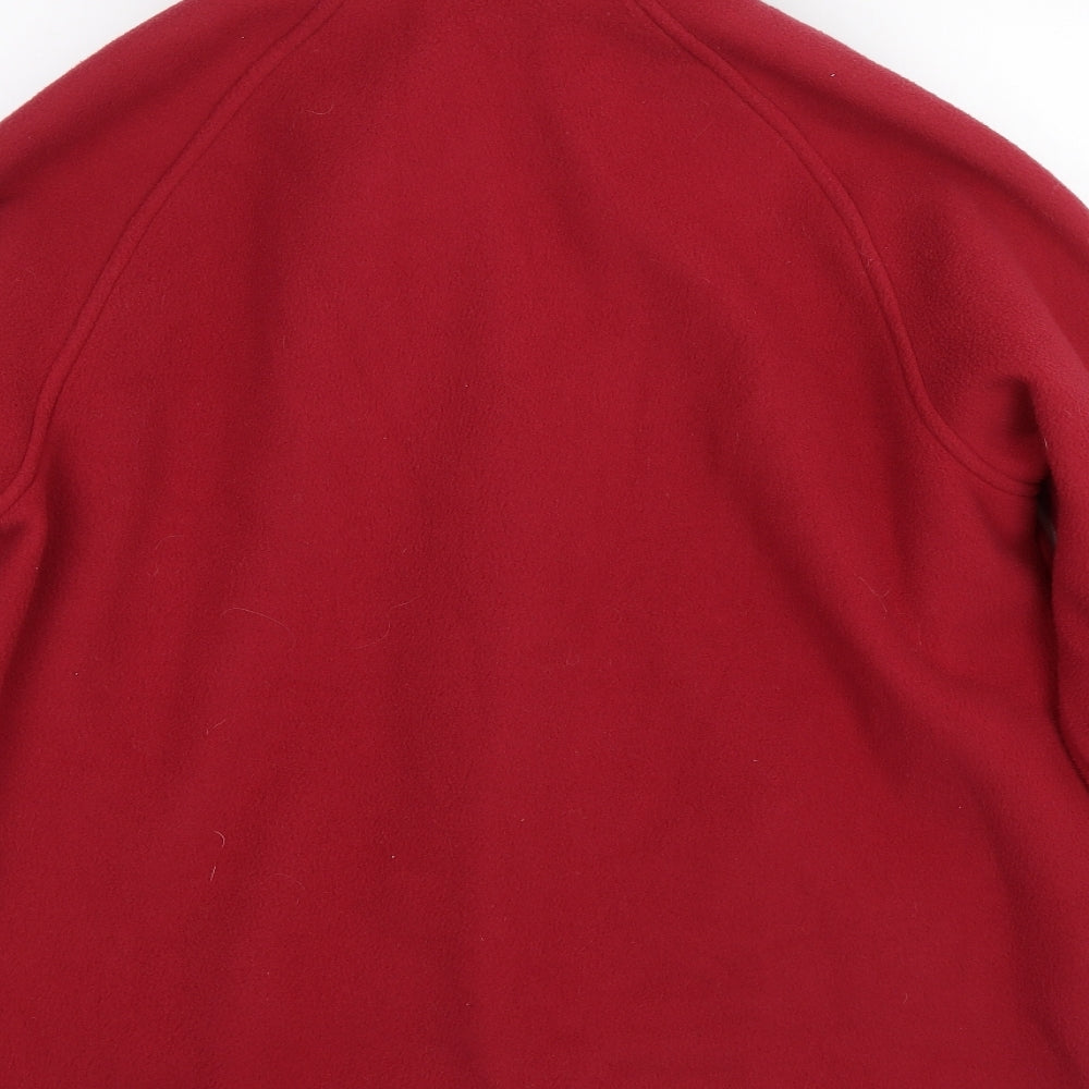 Mens UK Size M&S Red Full Zip Sweatshirt
