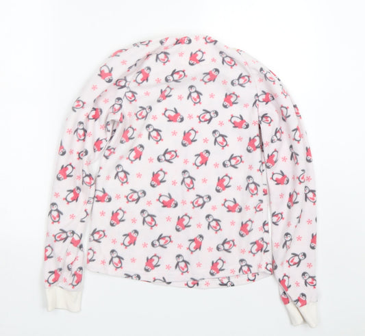 Debenhams Womens Pink Animal Print Top Pyjama Top Size 8 - Penguins