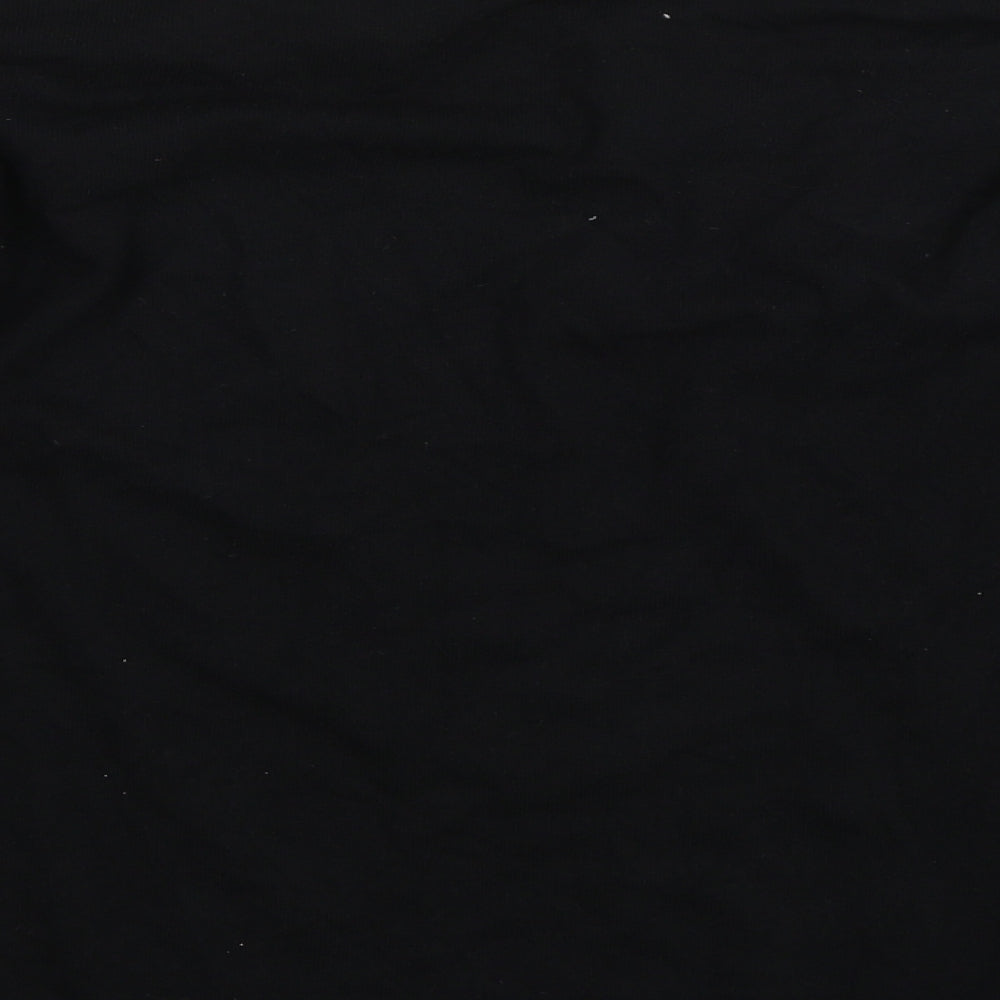 Womens UK Size M Nicole Black Basic T-Shirt