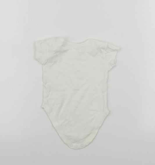 George Baby White Babygrow One-Piece Size 6-9 Months