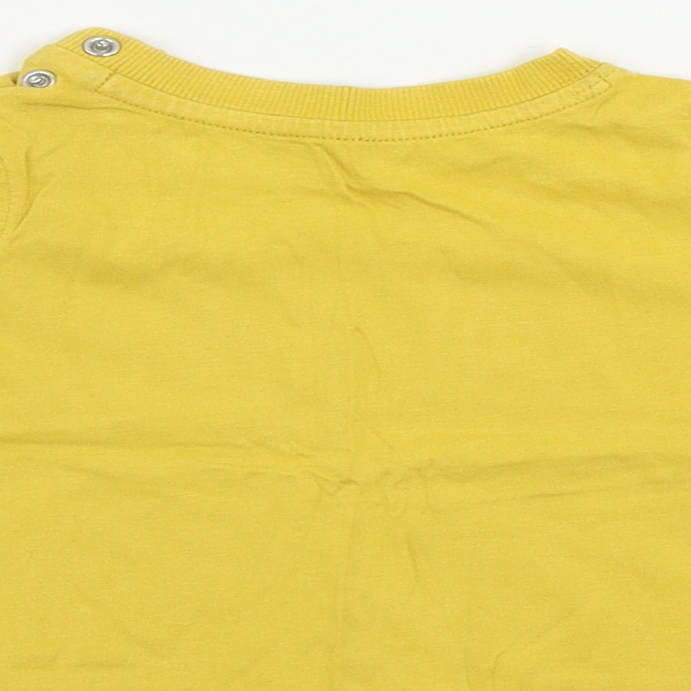 Mothercare Boys Yellow Basic T-Shirt Size 6-9 Months