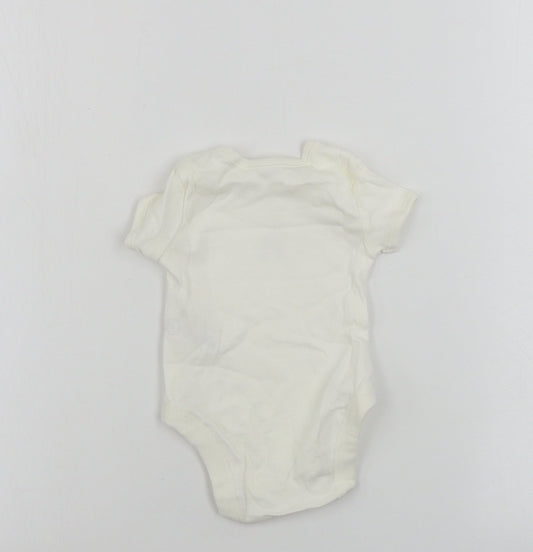 George Baby Beige Babygrow One-Piece Size 0-3 Months
