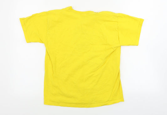 Fruit of the Loom Boys Yellow Basic T-Shirt Size 12-13 Years