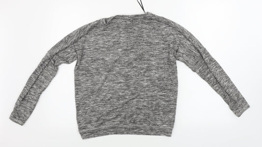 H&M Girls Grey Pullover Jumper Size 12-13 Years