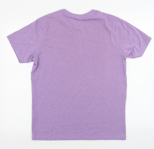 Mens UK Size S George Purple T-Shirt