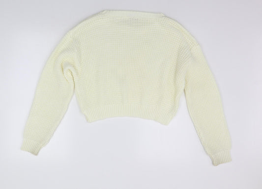 Refinery Womens Beige Pullover Jumper Size M