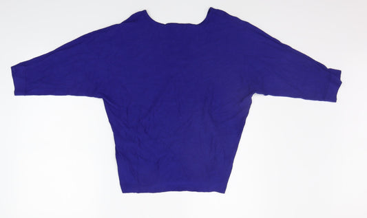 DEBNHAMS Womens Blue Pullover Jumper Size S
