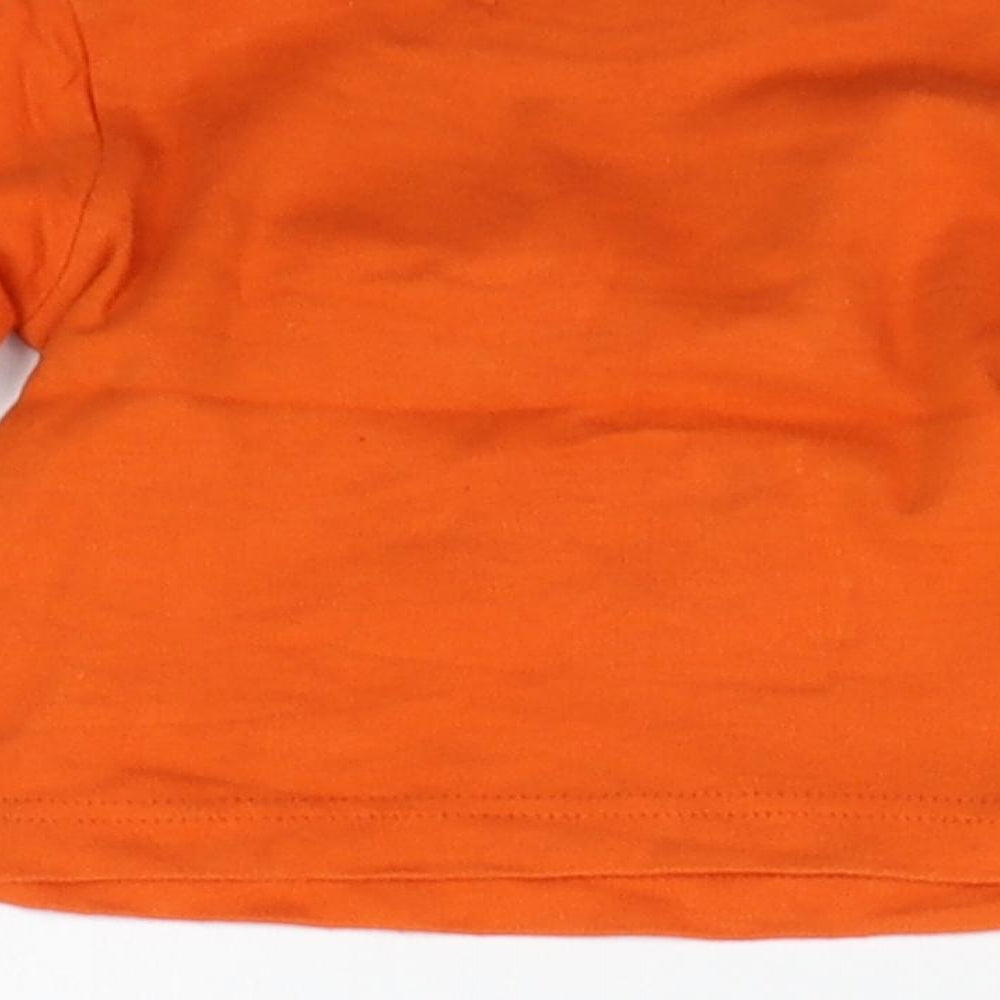 Early Days Boys Orange Geometric Basic T-Shirt Size 6-9 Months
