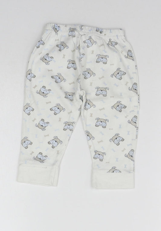 Earlydays Baby Beige Geometric Jogger Leggings Size 6-9 Months