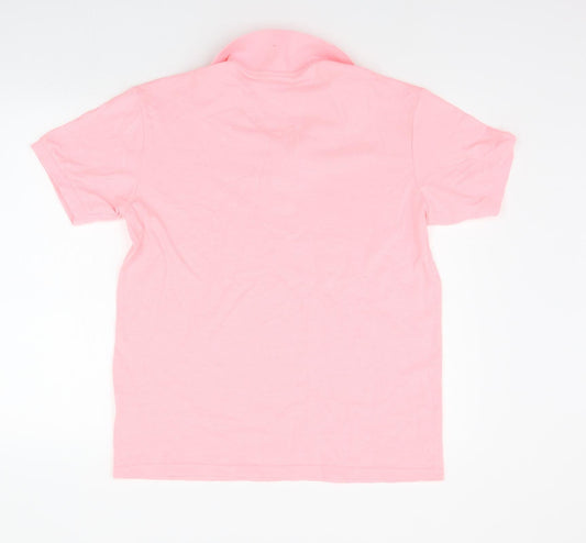 Giorgio Mens Pink Polo Size L