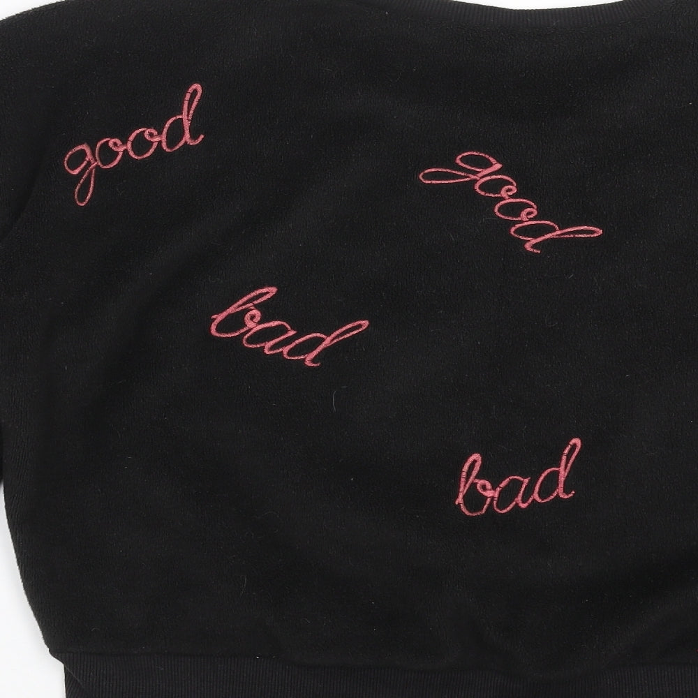 Womens UK Size L French Connection Black Pullover Sweatshirt