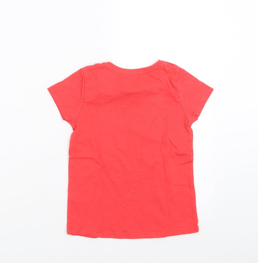 TU Girls Pink Basic T-Shirt Size 5-6 Years