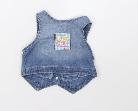 Indigo Girls Blue Gilet Jacket Size 12-18 Months