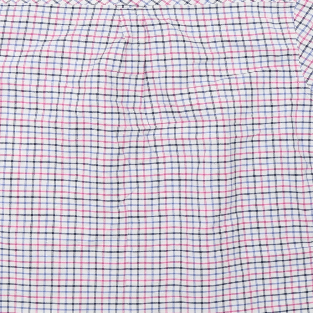 EWM Mens Pink Check Polo Size XL