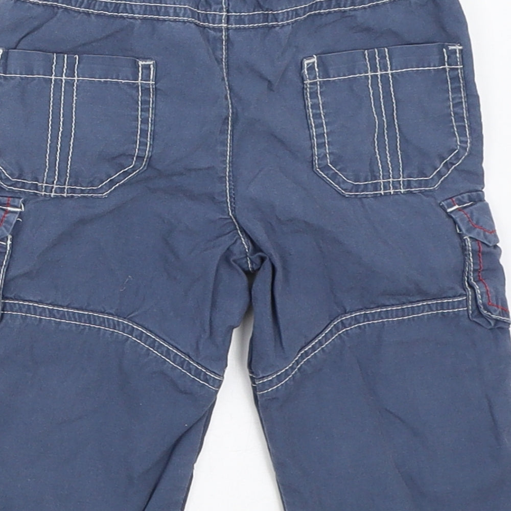 TU Boys Blue Cargo Trousers Size 6-9 Months