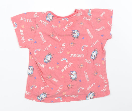 Studio Girls Pink Basic T-Shirt Size 5-6 Years