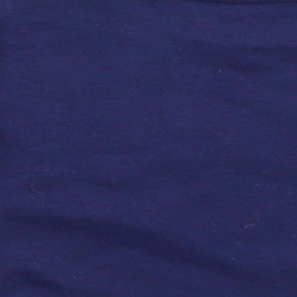 Brand and care label for Very boys’ blue basic t-shirt, size 0-3, months - christmas reindeer rudolph