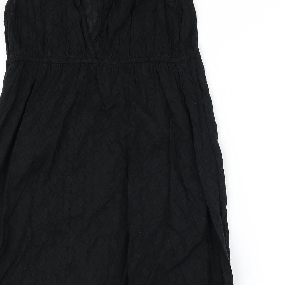 George Womens Black Argyle/Diamond Skater Dress Size 14