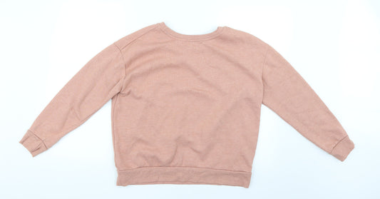 Atmosphere Womens Pink Geometric Pullover Jumper Size 12