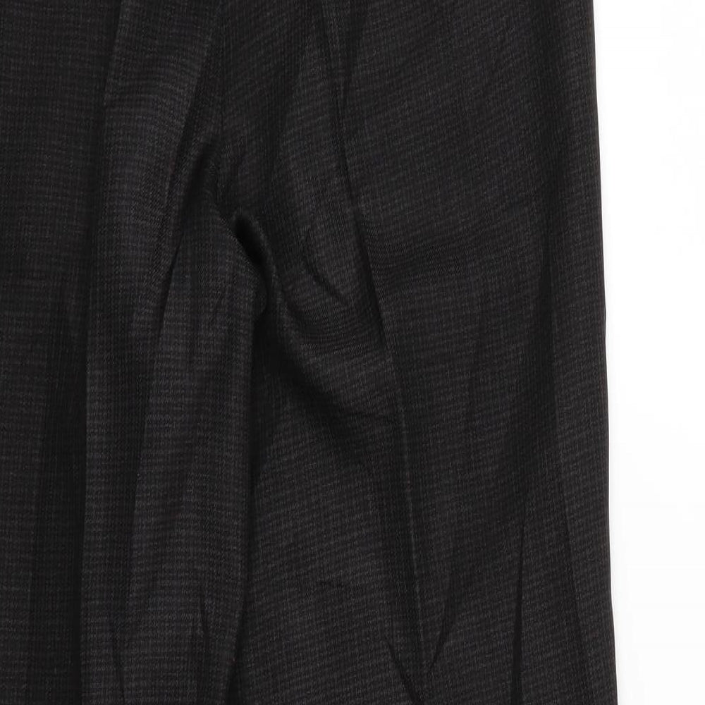 F&F Womens Brown Check Trousers Size 12 L26 in