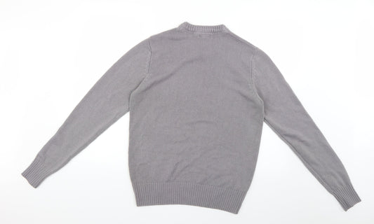 d&h men Womens Grey Pullover Jumper Size L
