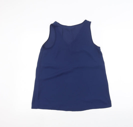 Womens UK Size 8 Dorothy Perkins Blue Basic Blouse