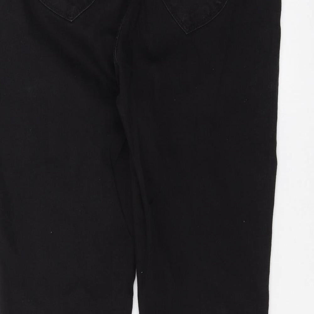 Dorothy Perkins Womens Black Straight Jeans Size 14 L28 in