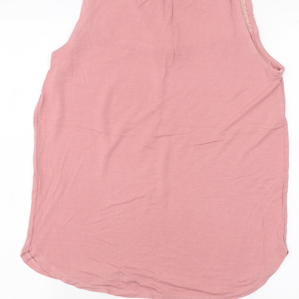 Womens UK Size 8 Atmosphere Pink Basic T-Shirt