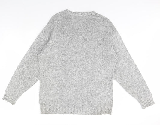 m&s Mens Grey Pullover Jumper Size M