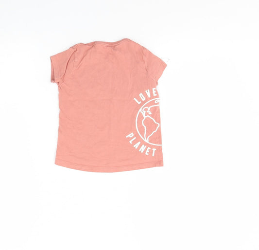 F&F Girls Pink Basic T-Shirt Size 3 Years - WWF